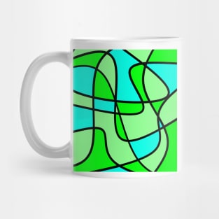 FreeFlow -- Green and Blue Mug